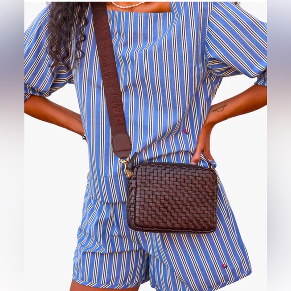 Clare V Midi Sac in Kalmata with adjustable woven CIAO strap in chocolate. NWT - Picture 12 of 13